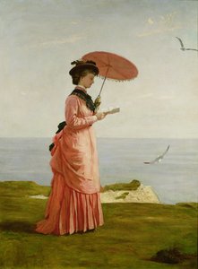 Lady Tennyson sur Afton Downs, Freshwater Bay, Île de Wight